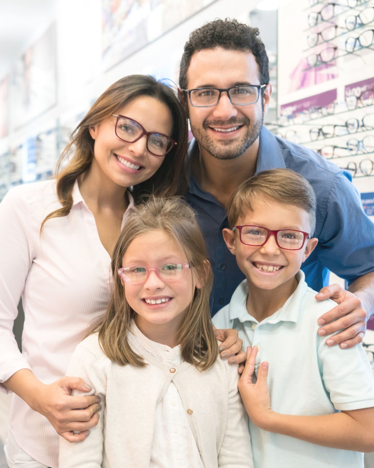 Brazilian family at Mango Optic in Boca Raton.