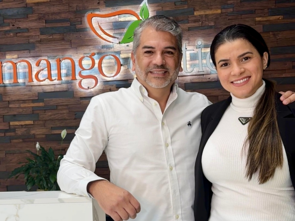 Jaime and Gisele Crespo, owners of Mango Optic, at Mango Optic in Boca Raton